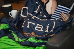 The Oregon Trail Video Game Large Fleece Throw Blanket | 60 x 45 Inches