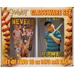 The Sandlot Legends and Smalls 16-Ounce Pint Glasses | Set of 2