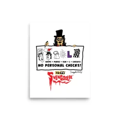 Too Drawn Out Svengoolie® Art Print by Rich Koz