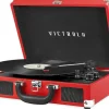 Victrola Journey Bluetooth Suitcase 3 Speed Turntable Red