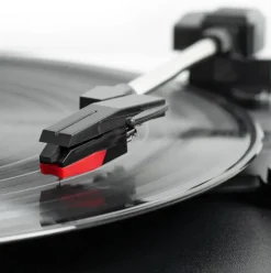 Victrola Journey+ Vinyl Suitcase Record Player with Cassette (Black)