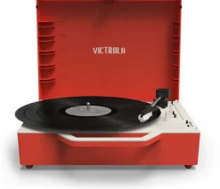 Victrola Re-Spin Sustainable Suitcase Record Player - Red