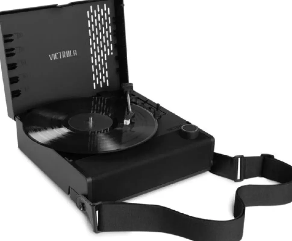 Victrola Revolution GO Bluetooth Portable Record Player (Black)