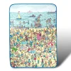Where's Waldo On The Beach Lightweight Fleece Throw Blanket | 45 x 60 Inches