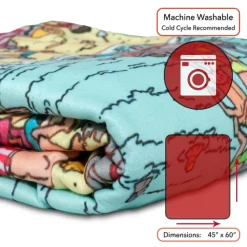 Where's Waldo On The Beach Lightweight Fleece Throw Blanket | 45 x 60 Inches