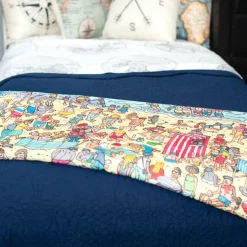 Where's Waldo On The Beach Lightweight Fleece Throw Blanket | 45 x 60 Inches